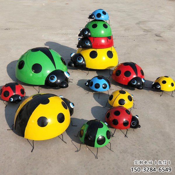仿真瓢蟲雕塑 酒店公園雕塑 風景區擺件