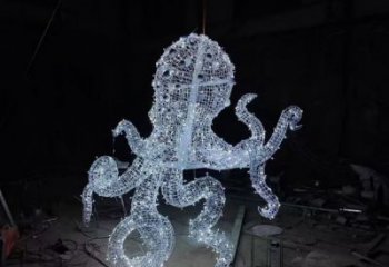 幼兒園烏賊雕塑，鐵藝文化雕塑，鑄造制作