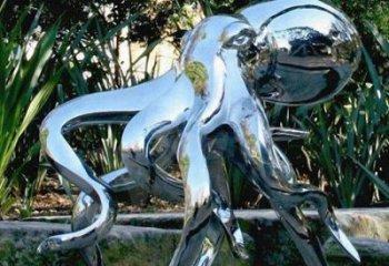 園林章魚(yú)雕塑 城市廣場(chǎng)雕塑 步行街?jǐn)[件