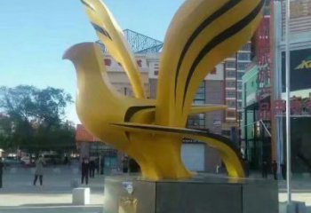 景區鴿子雕塑，鍍金歐式雕塑，鐵藝材質