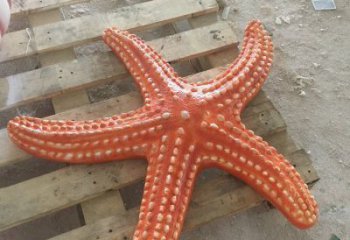 售樓部海星雕塑，噴砂發(fā)光雕塑，彩繪題材