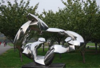 農(nóng)村獵豹雕塑，仿真動(dòng)物雕塑，抽象效果