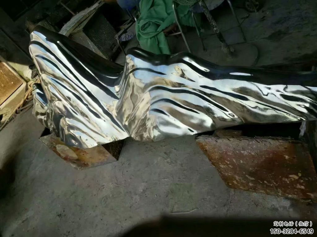 室內假山雕塑，拉絲景觀雕塑，抽象效果