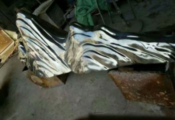 室內假山雕塑，拉絲景觀雕塑，抽象效果