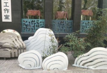 室內景觀雕塑，拉絲假山雕塑，抽象效果