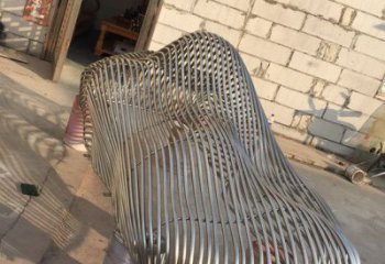 園林景觀雕塑，噴漆假山雕塑，網格形式