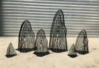 酒店假山雕塑，鍍金歐式雕塑，仿古擺件