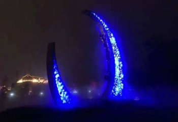 房地產月亮雕塑，仿古景觀雕塑，噴砂制造