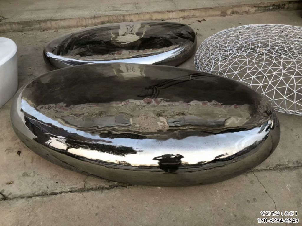 步行街坐凳雕塑，鍛造景觀雕塑，拋光方式