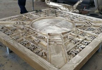 景觀地動(dòng)儀雕塑，鍍銅景觀雕塑，鍍銅工藝