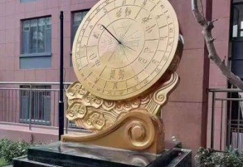 小區(qū)地動(dòng)儀雕塑，拉絲景觀雕塑，抽象效果