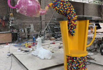 村口懸壺雕塑 啞光景觀擺件 公園雕塑