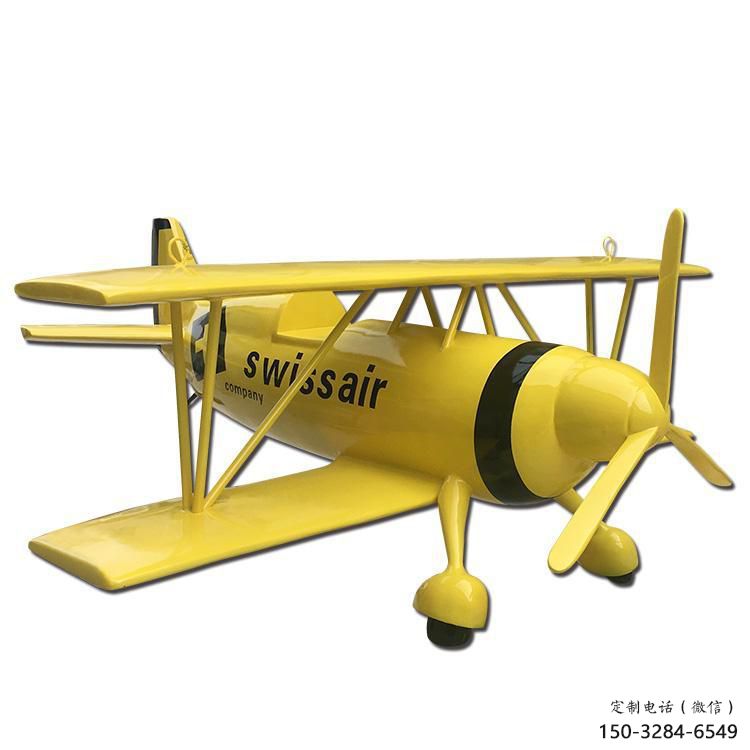 博物館飛機雕塑 電鍍現代小品 公園雕塑