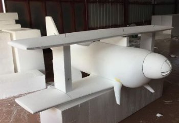 大型商場飛機雕塑 仿真景觀擺件 鏡面雕塑