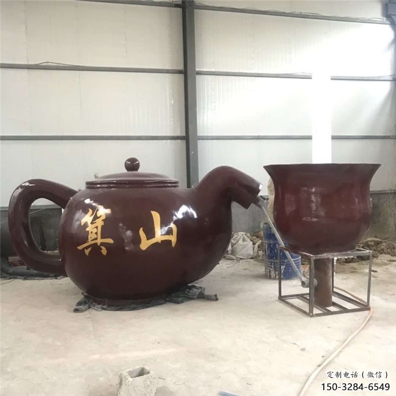 街道酒壺雕塑 現代景觀擺件 彩繪雕塑