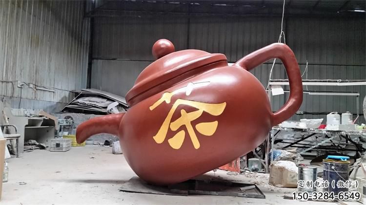 酒壺雕塑 電鍍現代小品 公園雕塑