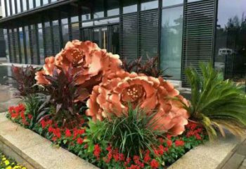 賓館玫瑰雕塑 烤漆大型擺件 歐式雕塑