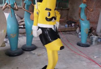 城市香蕉雕塑 風景區(qū)彩繪雕塑 抽象擺件