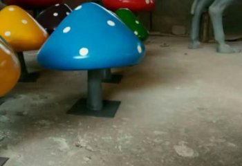 大型蘑菇雕塑 商業街廣場雕塑 彩繪擺件