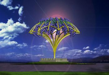 室內葡萄雕塑 仿真景觀水果雕塑 大型果蔬雕塑