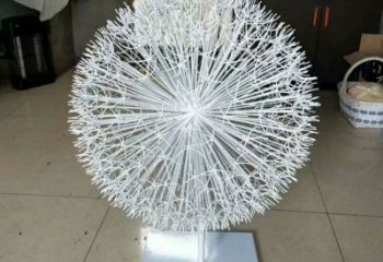街道蒲公英雕塑 現代景觀植物雕塑 彩繪花卉雕塑