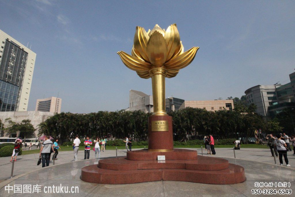 村口紫荊花雕塑 啞光花卉雕塑 公園花朵雕塑