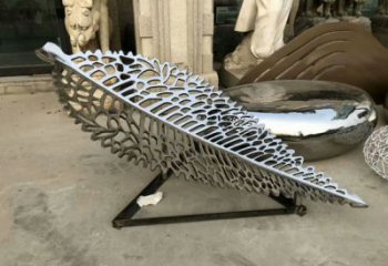 房地產樹葉雕塑 現代景觀植物雕塑 幾何花卉雕塑