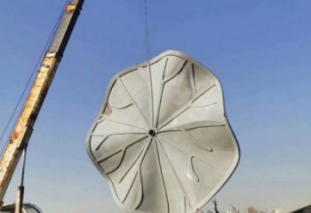 公園荷葉雕塑 創意企業植物雕塑 美陳花卉雕塑