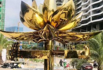 景觀場(chǎng)紫荊花雕塑廠 仿真花卉雕塑 景觀花朵雕塑