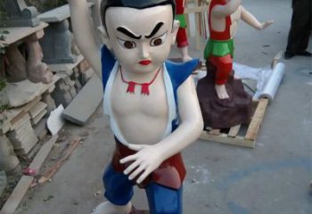 庭院葫蘆娃雕塑廠 城市彩繪雕塑 卡通小品