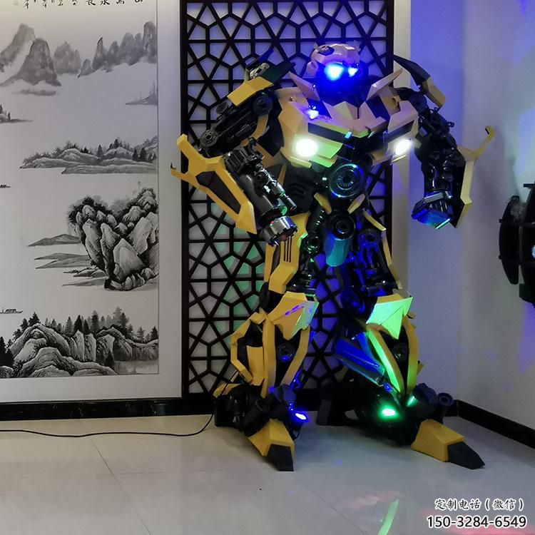 廣場機(jī)器人雕塑廠 抽象卡通雕塑 烤漆動漫雕塑