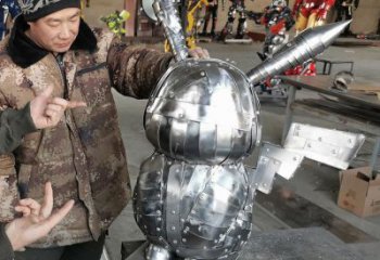 公園機(jī)器人雕塑廠家 戶外卡通雕塑 抽象動(dòng)漫雕塑