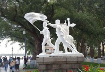 庭院少先隊(duì)員雕塑 城市彩繪雕塑 學(xué)生小品