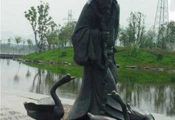 民俗釣魚雕塑 店門口園林雕塑 漁業小品