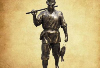 售樓處釣魚雕塑 商業街雕塑 民俗擺件