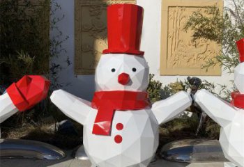 彩繪雪人雕塑廠家 大型城市雕塑 商業街擺件