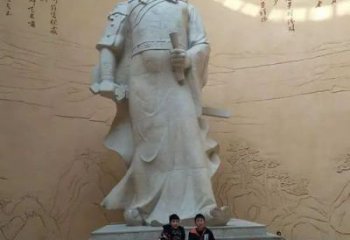 公園岳飛雕塑 仿古公園名人雕塑 景觀肖像雕塑