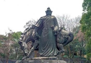 現代岳飛雕塑 大型別墅區名人雕塑 鑄銅肖像雕塑