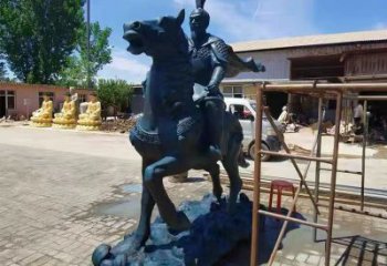 岳飛雕塑 歐式步行街名人雕塑 大型商場肖像雕塑