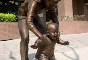 創意母親雕塑 鑄銅女人雕塑 公園肖像雕塑