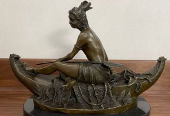 抽象女人雕塑 鑄銅女性雕塑 室內歐式雕塑