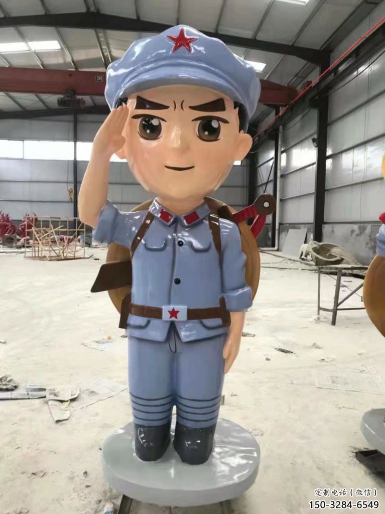 鍛造武警雕塑 懸空餐飲店警察雕塑 戶外戰士雕塑