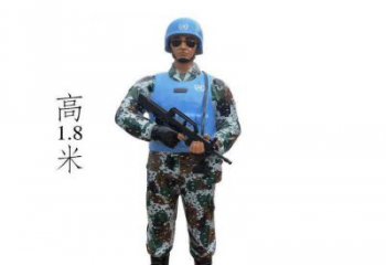 景觀武警雕塑 黃銅警察雕塑 商業街戰士雕塑