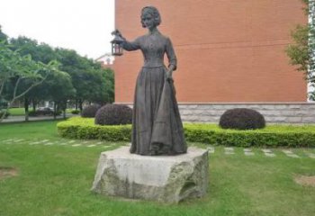 鑄銅南丁格爾雕塑 黃銅名人雕塑 步行街雕塑