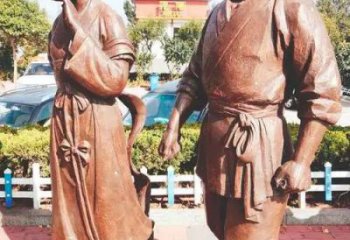 園林牛郎織女雕塑 風景區(qū)神話雕塑 廣場小品