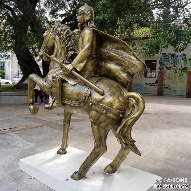 風景區(qū)騎馬人雕塑 售樓處廣場雕塑 仿古擺件