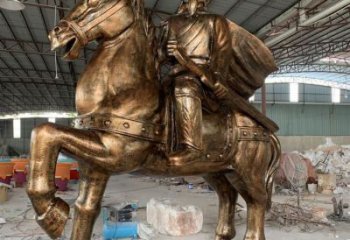 仿古騎馬人雕塑 庭院古羅馬雕塑 田間小品