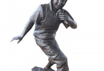 步行街小孩子雕塑 游樂場(chǎng)景觀兒童雕塑 鑄造童趣雕塑