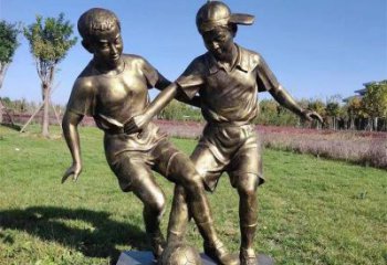 農村小孩子雕塑 抽象藝術玩耍雕塑 烤漆童趣雕塑