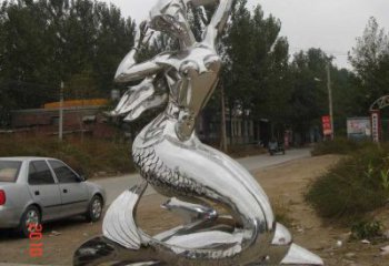 美人魚雕塑 景觀美陳卡通雕塑 噴漆動(dòng)漫雕塑